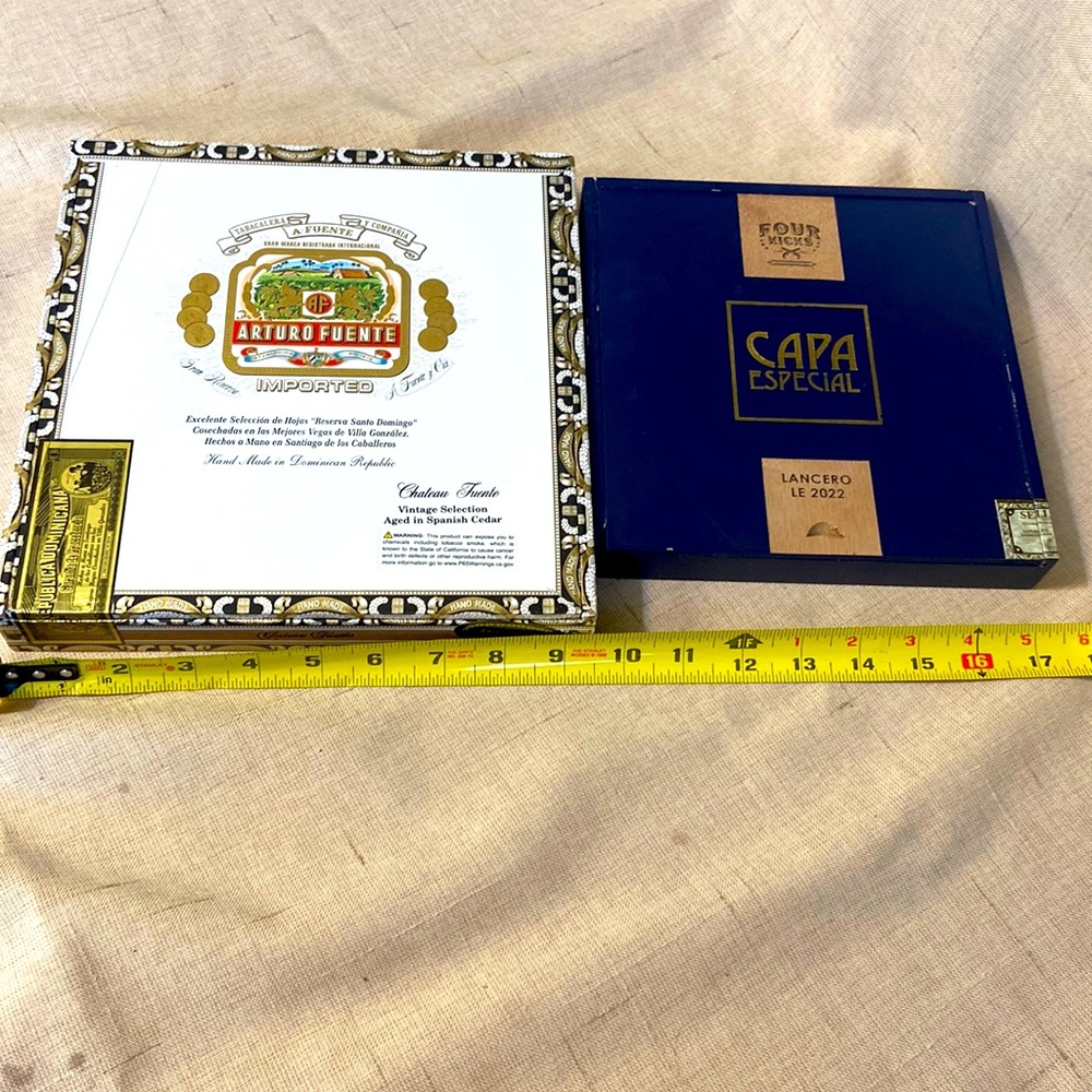 Two Wooden Cigar Boxes